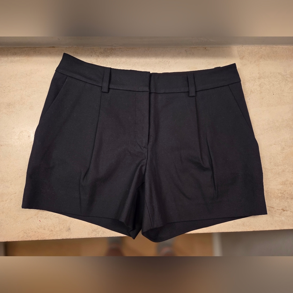 Diane Von Furstenberg Black High Waist Shorts Sz 4